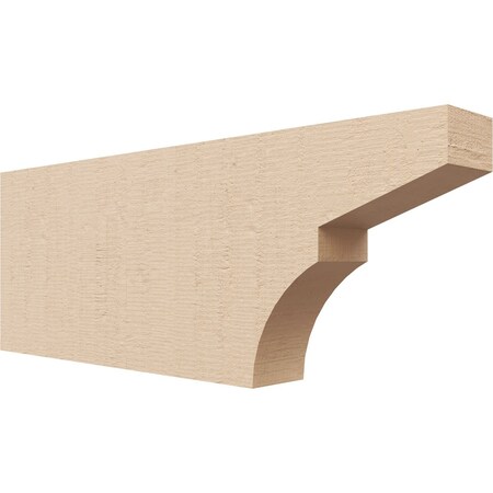 Ekena Millwork 2in. W x 6in. H x 16in. L Monterey Woodgrain TimberThane Rafter Tail, Primed Tan RFTUR02X06X16MONRCPR